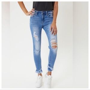 KanCan Nala Mid Rise Ankle Skinny Jeans Sz 9/28